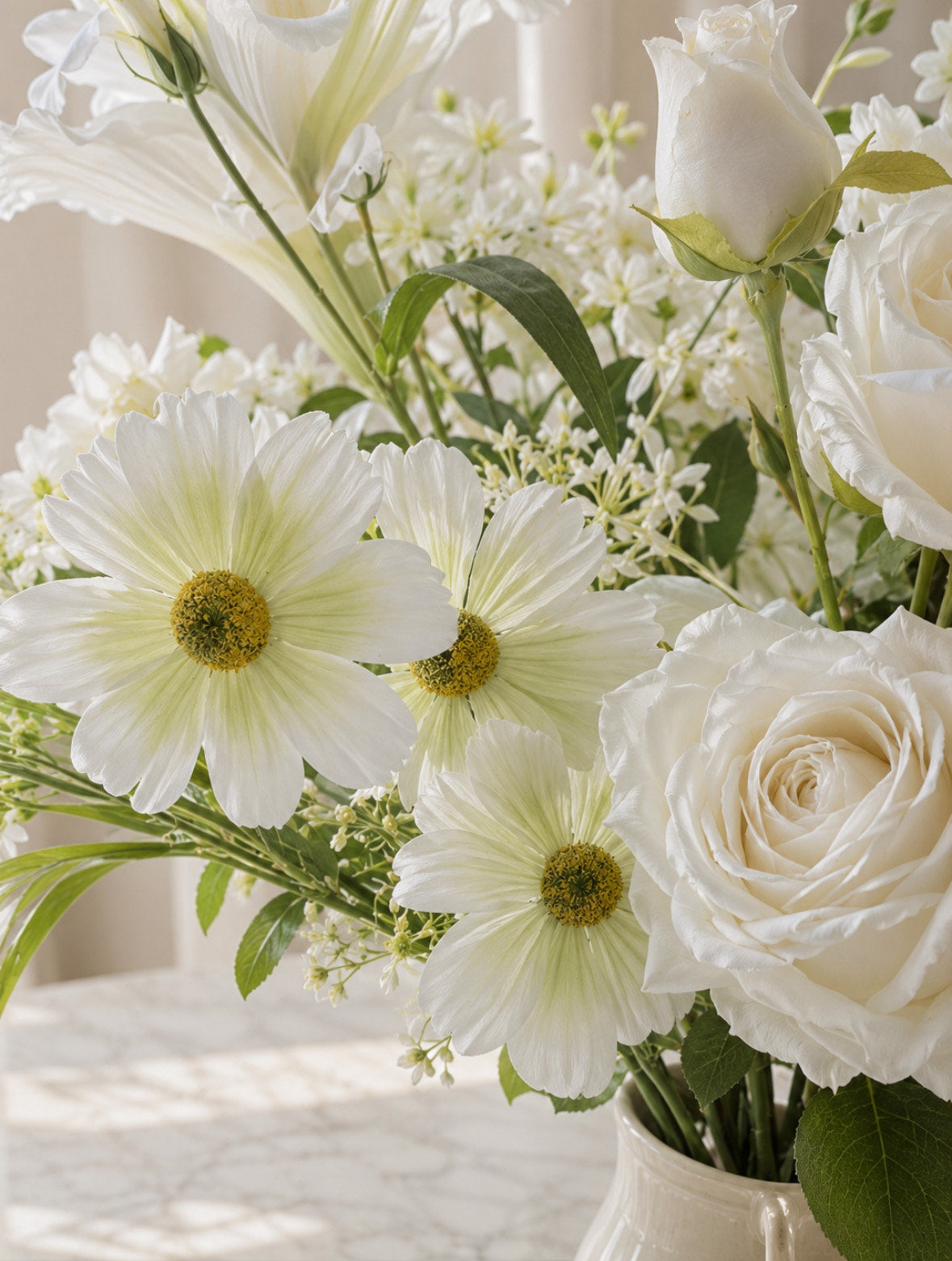 Bride's Veil Wedding Collection | Luxury Artificial Floral Arrangement